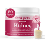 Fera Pets sachet avant montrant l'emballage et bénéfice support rénal
