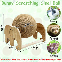 Fhiny gros plan sisal naturel montrant texture résistante bénéfique pour griffes