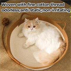 FHKPET gros plan sur tressage en coton offrant texture apaisante