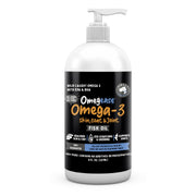Finest For Pets bouteille Omegease face montrant l'étiquette et bénéfice clarté