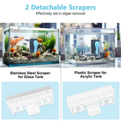 fishkeeper grattoirs amovibles plastique et inox pour surfaces ciblées