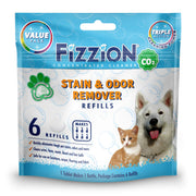 Fizzion emballage recto montrant 6 pastilles, utile pour stockage compact