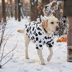 FLAdorepet chien portant costume vache pour jeux festifs