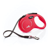 FLEXI laisse Classic Tape rouge vue de face, tenue sûre pour promenades