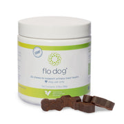 Veterinarian Recommended Solutions emballage Flo Dog Cranberry montrant la présentation pratique