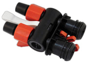 Fluval A20061 face avant montrant la valve AquaStop pour remplacement sûr