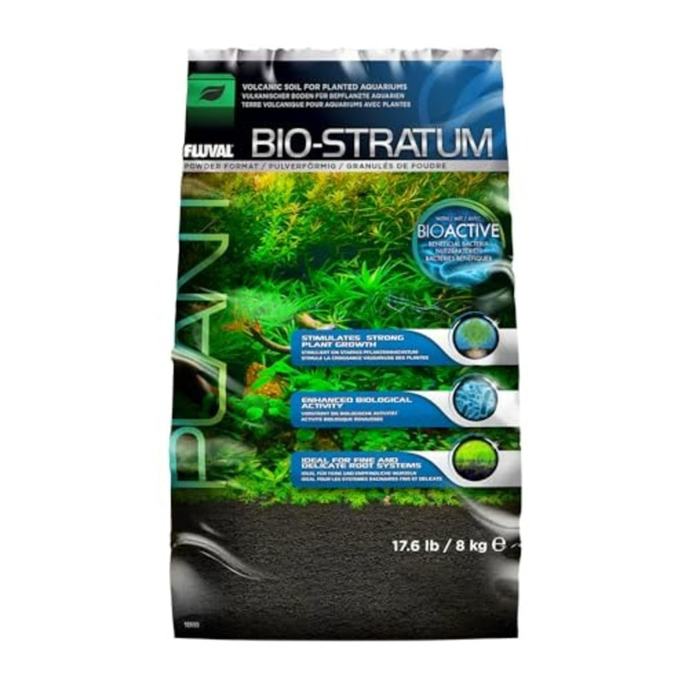 Fluval emballage du Bio-Stratum montrant le produit et informations clés