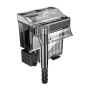 Fluval C2 vue frontale du filtre clip-on, installation simple et gain d'espace