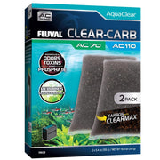 Fluval Clear face de l'emballage montrant le pack double pour remplacement facile
