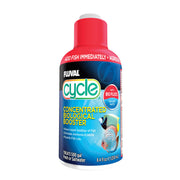 Fluval Cycle flacon face montrant l'étiquette et efficacité rapide