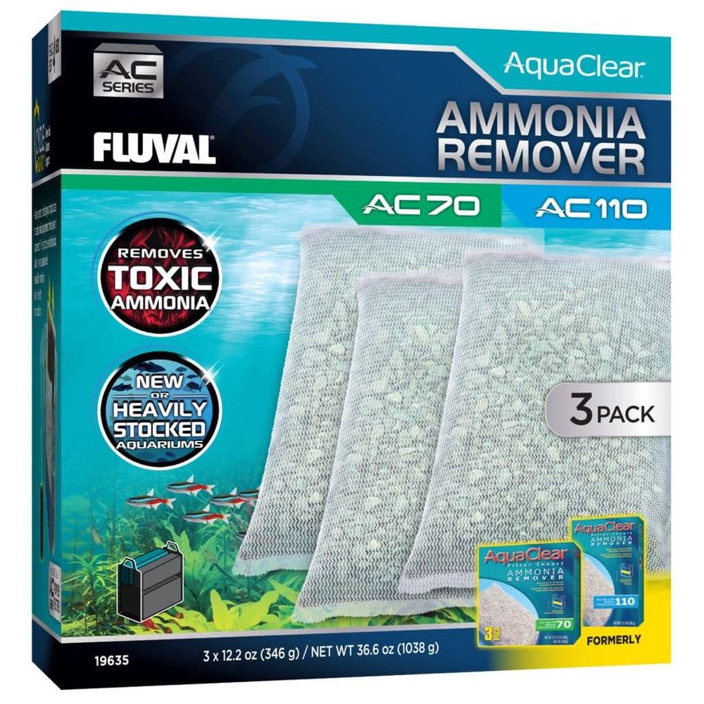 Fluval emballage avant montrant le pack de 3 et son format pratique