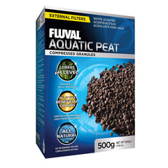 Fluval emballage avant montrant 500 g et compatibilité de filtre pour une installation facile