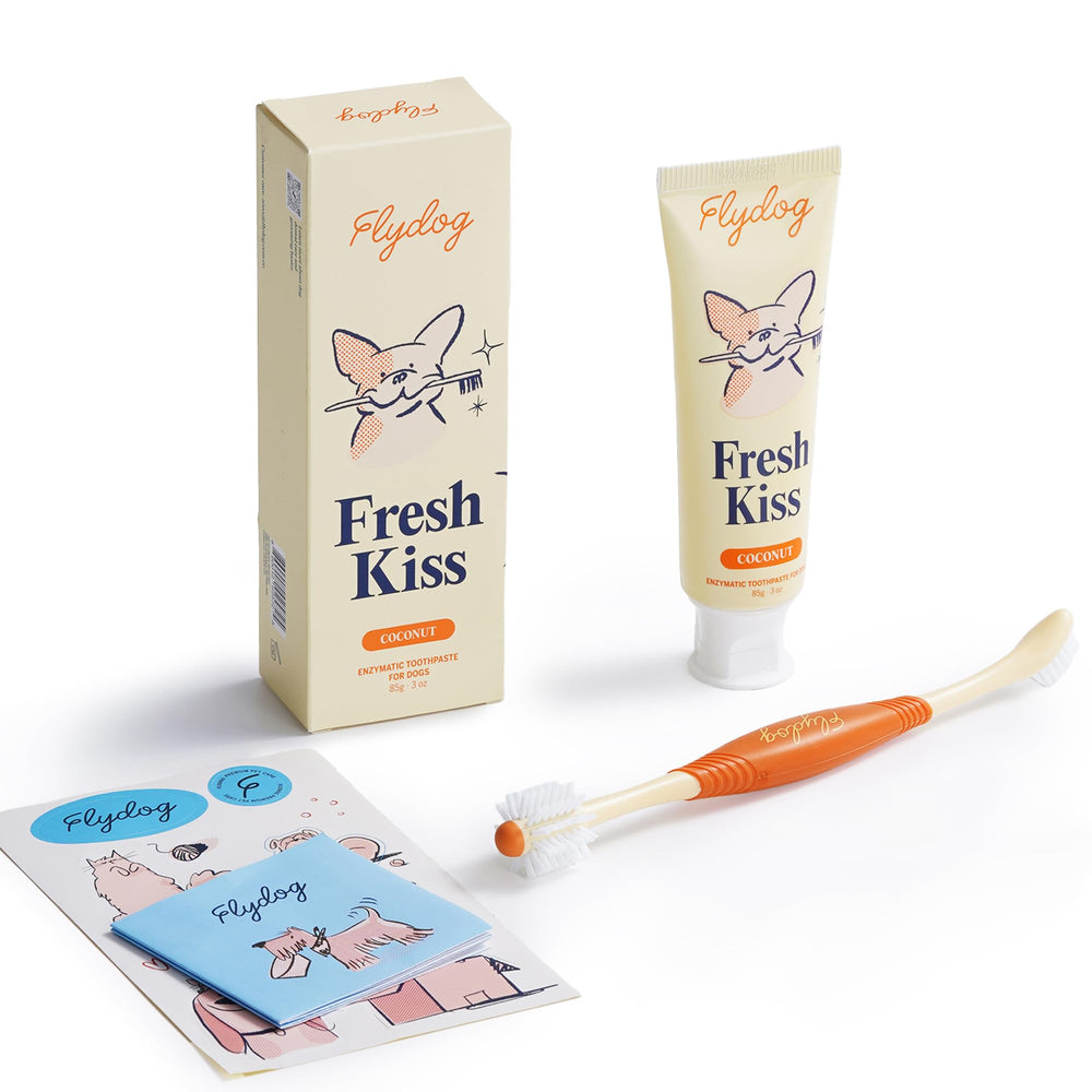 FlyDog emballage avant montrant le kit et bénéfice hygiène régulière