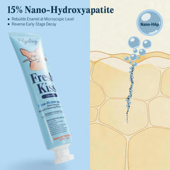 Flydog tube de pâte Nano‑HAp gros plan illustrant la texture et sécurité goût poulet