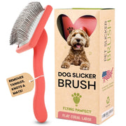 Flying Pawfect face de la brosse corail montrant design moderne et ergonomie