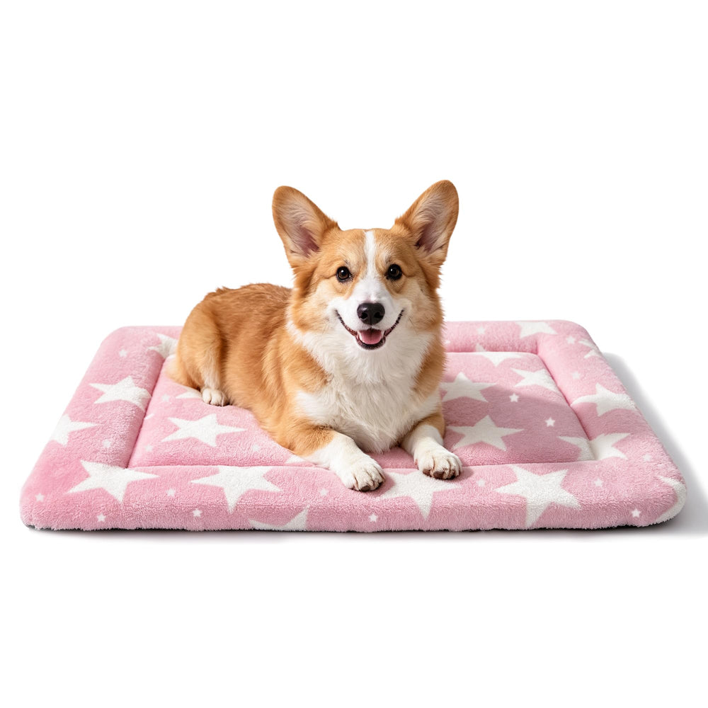Fogkiss tapis face avant étoiles rose montrant design confortable