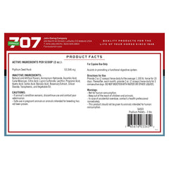 Formula 707 administration cheval illustrant mélange nourriture et bénéfice simplicité