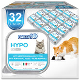 Forza10 emballage avant montrant pack de 32 boîtes et bénéfice hypoallergénique