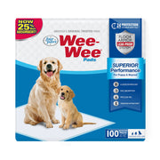 Four Paws packaging 100 unités montrant gain de place et praticité