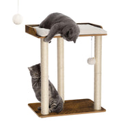 FourFurPets arbre à chat face plateforme extra-large, confort accru