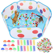 Foxtell piscine à balles bleue vue frontale bénéfice stimulation active