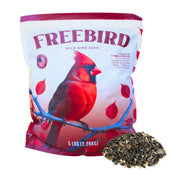 Freebird vue frontale du sac montrant l'étiquette et l'avantage de fraîcheur