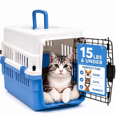 FREEPET vue de face de la cage rigide montrant la porte et la ventilation, sécurité renforcée