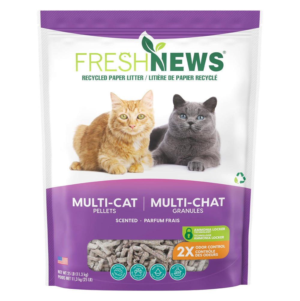 Fresh News emballage 25 lb montrant économie et capacité