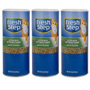 Fresh Step emballage 3 flacons montrant valeur et contenu pour entraînement bac