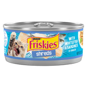 Friskies boîte devant montrant l’étiquette et l’attrait pour l’appétit