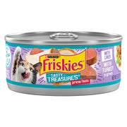 Friskies boîte face montrant dinde et foie pour goût appétent