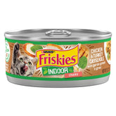Friskies face avant de la boîte montrant poulet et dinde, appétence visuelle