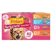 Purina Friskies devant du pack 40 boîtes montrant design et quantité