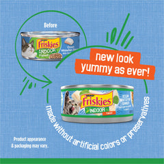 Friskies Purina gros plan flocons de poisson blanc, richesse en protéines