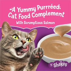 Friskies Purina gros-plan de la purée onctueuse au saumon pour appétence