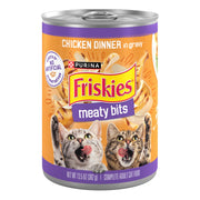 Friskies Purina vue avant de la boîte montrant le produit et l’appétence