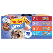 Friskies Purina pack 32 boîtes face montrant variété et économie