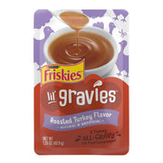 Friskies sachet avant gros plan montrant bouchée appétissante et praticité