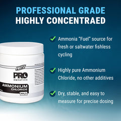 Fritz Ammonium Chloride dosage sur balance pour précision de 4,5 g par 100 gallons