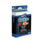 Fritz Aquatics Fritz Maracyn emballage avant montrant 20 sachets et instructions