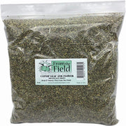 from The Field emballage avant 9 oz montrant sachet refermable et label biologique