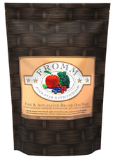 Fromm emballage avant montrant recette Pork & Applesauce et garanties qualité