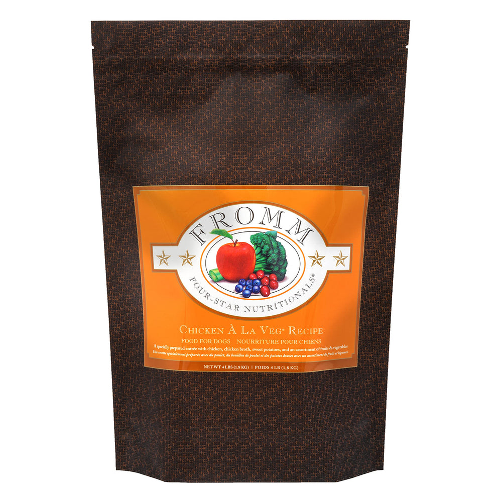 Fromm sac Four-Star vue avant montrant packaging et bénéfice nutritionnel