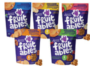 Fruitables pack variété face montrant les cinq sachets et la diversité des saveurs