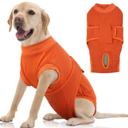 FUAMEY vue avant de la combinaison orange XL protégeant la zone abdominale