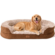 FUKUMARU canapé chien face, soutien orthopédique visible et design élégant