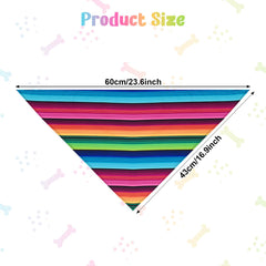 Fumwase bandana déployé montrant motifs multicolores, rendu joyeux