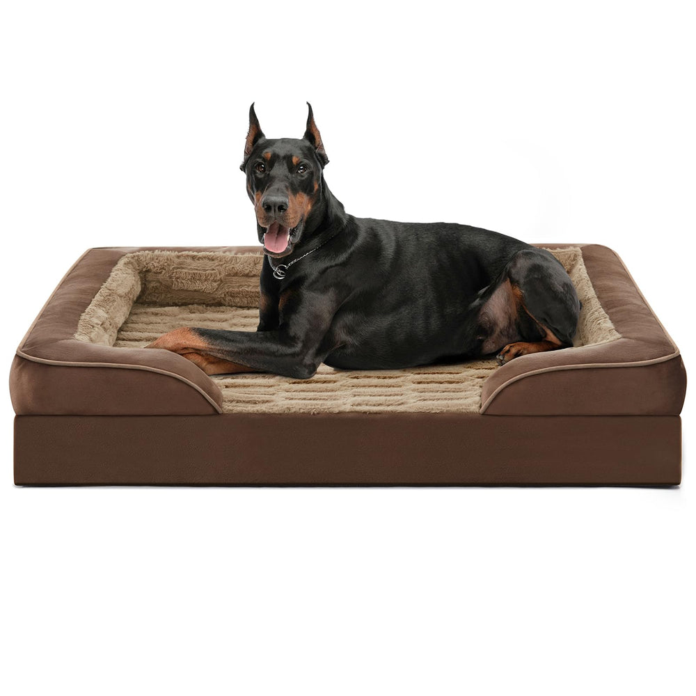 FURTIME lit XXL face avant, présentation du couchage spacieux et protecteur