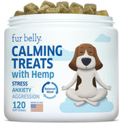 fur belly pot contenant 120 friandises calme pour traitement pratique