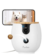 Furbo Mini caméra compacte vue de face montrant design et montage facile